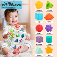 Colorful Sensory Shape Matching Cube For 12+ Months