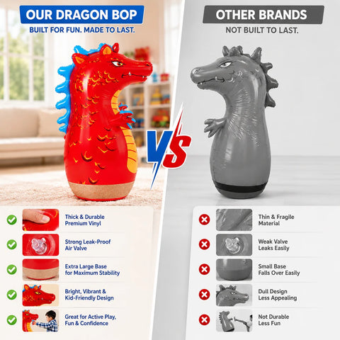 Aqua Storm Water Blaster Gun & 3D Inflatable Punching Bop Bag Boxing Toy