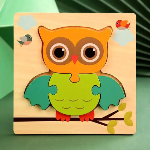 Faburo Montessori Wooden Puzzle Set for Toddlers
