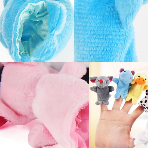 Animal Plush Finger Puppet Toy- 10 Pcs
