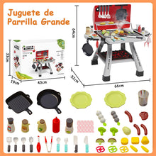 Kids BBQ Grill Set – 41 Pcs With Smoke & Lights