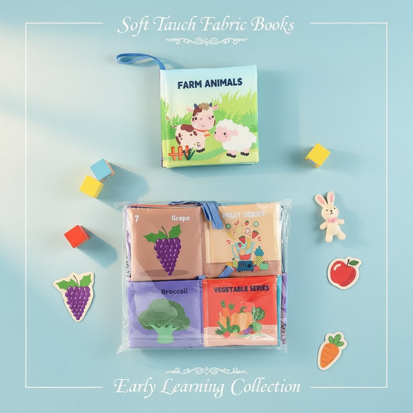 Baby Early Educational Cloth Book Toy Set