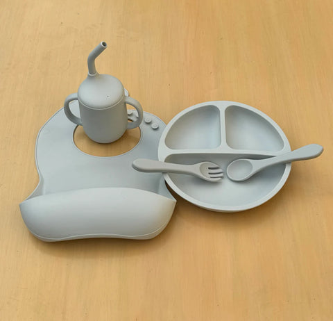 Multi-Piece Silicon Baby Dining Kit