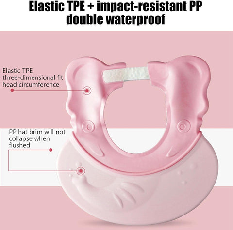 Adjustable Soft Silicone Baby Shampoo Bathing Cap