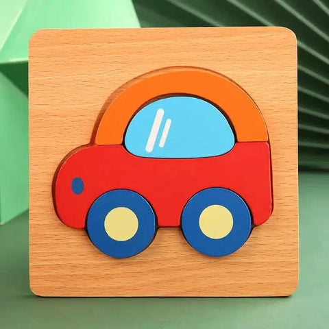 Faburo Montessori Wooden Puzzle Set for Toddlers