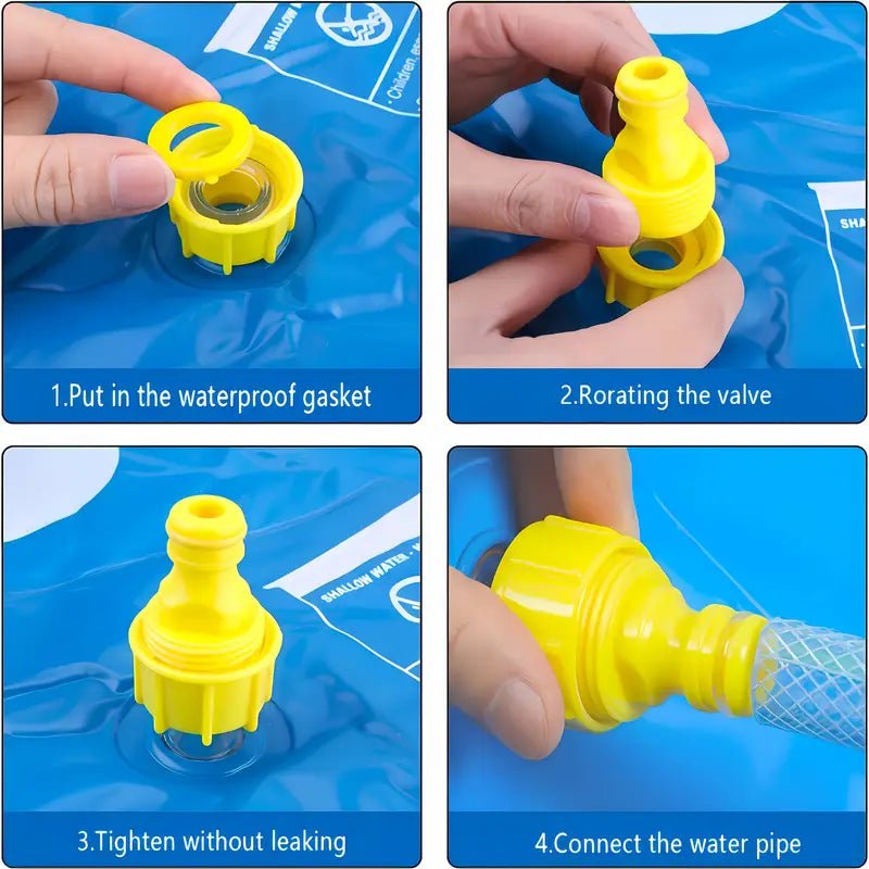 KiddieWink™ Inflatable Splash Sprinkler Mat (100cm) For Kids - KiddieWink - Gifts They'll Love