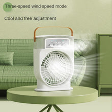 Portable Mini Electric LED Humidifier Cooling Fan