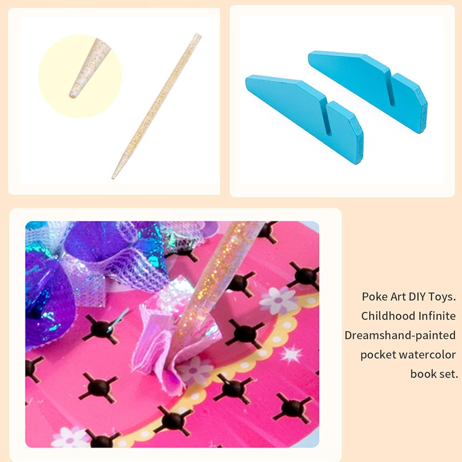 3D DIY Princess Dress Up Poke Art Kit - KiddieWink - Gifts They'll Love