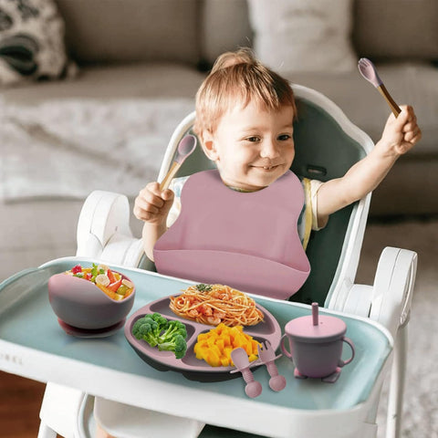 Multi-Piece Silicon Baby Dining Kit