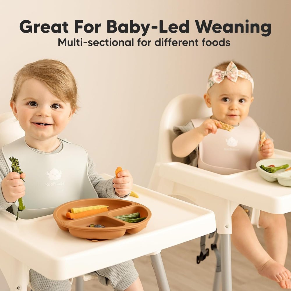 Silicone Suction Plate with Matching Utensils - KiddieWink - Gifts They'll Love