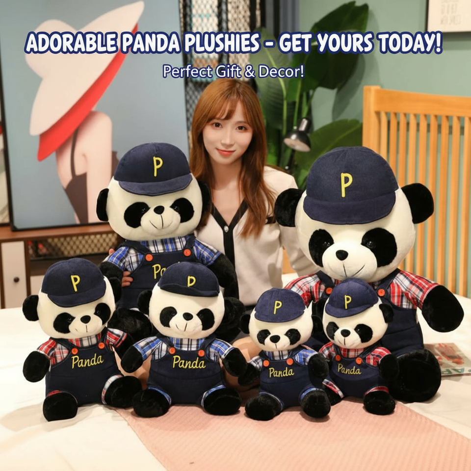 Cute Dressed-Up Panda Plush Toy For Kids – image 3 – KiddieWink