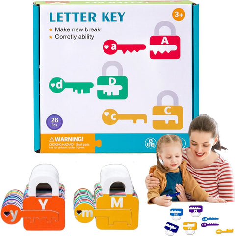 Montessori Letter & Number Key Matching Game