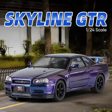 Diecast Model Nissan Skyline GTR R34 1/24