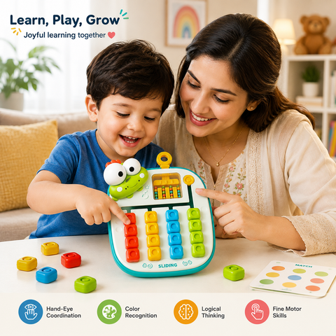 Interactive Duck Color Matching & Sliding Puzzle Toy For Kids