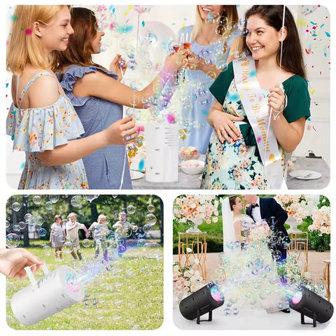 Lighting Fireworks Bubble Machine With Stand