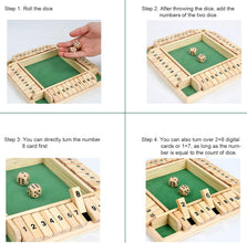 Interactive Wooden Dice Board Game For Kids