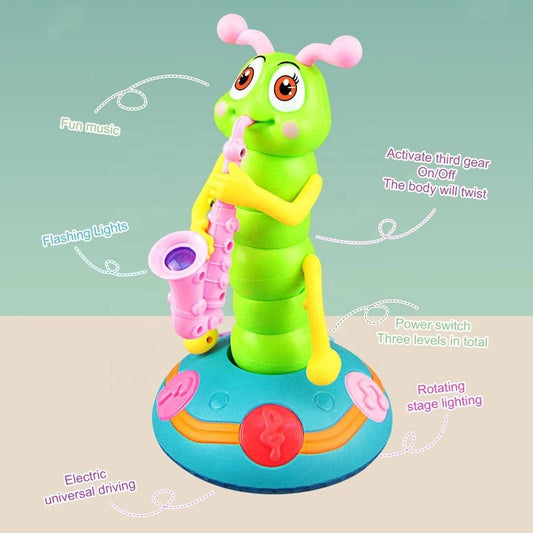 Musical Wiggle Twisty Groove Worm For Kids: