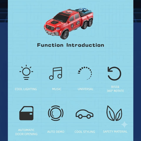 Musical 360 Degree Rotating Car For Kids