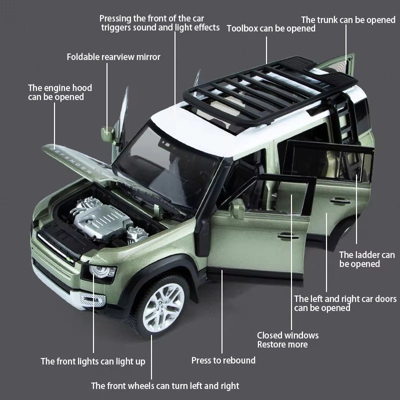 Diecast Model Land Rover Defender SUV 1/24 - KiddieWink - Gifts They'll Love