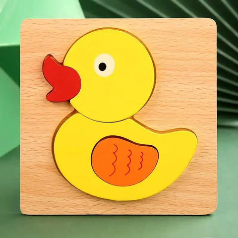 Faburo Montessori Wooden Puzzle Set for Toddlers