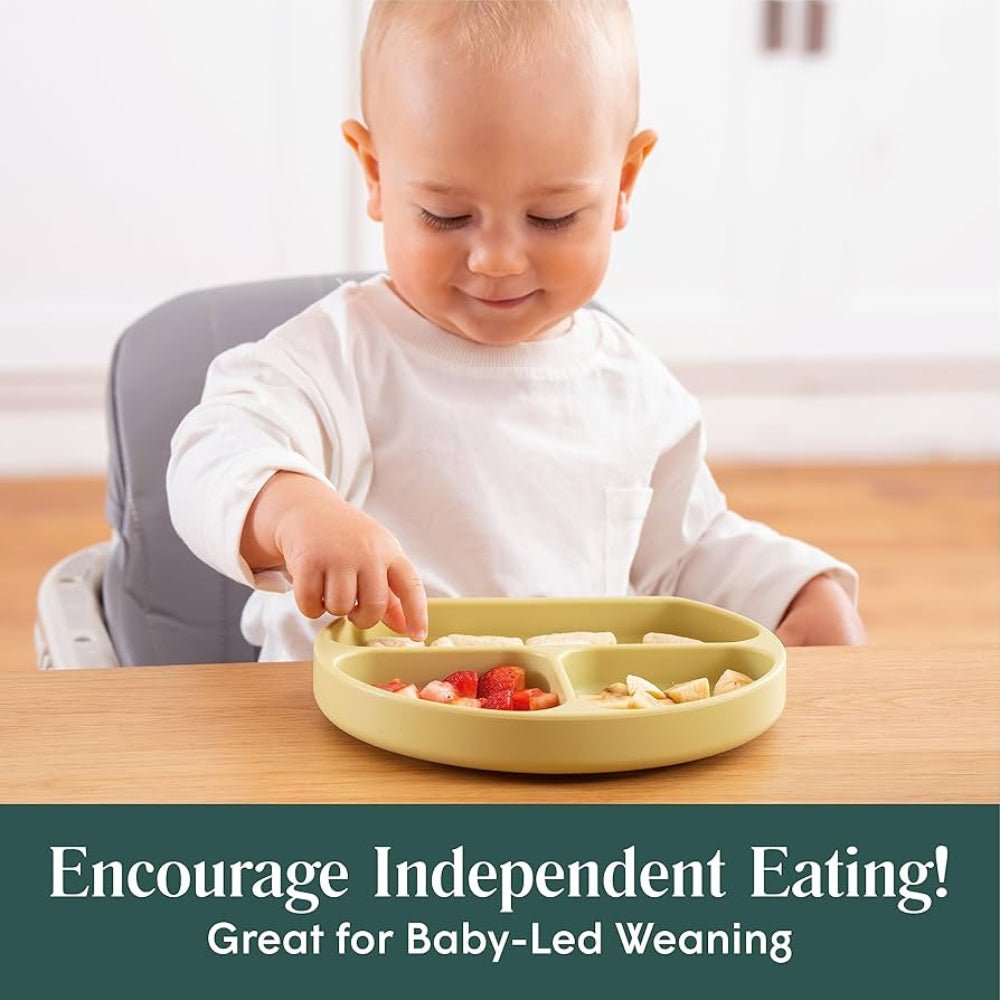 Silicone Suction Plate with Matching Utensils - KiddieWink - Gifts They'll Love