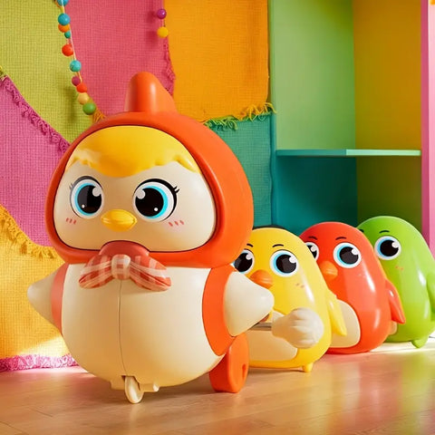 Interactive Crawling Toy - Hen With 3 Chicken