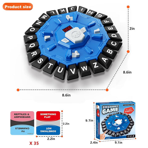 Resflycheng™ Interactive Alphabet Game With Digital Timer