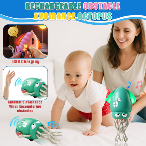 Lightning & Musical Squid Dance Toy - Chargable & Sensor