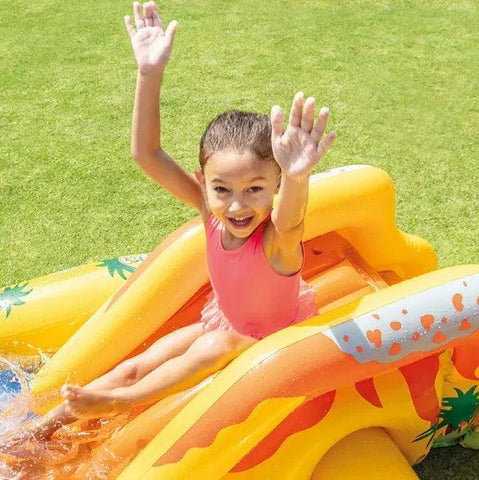 KiddieWink™ Inflatable Rainbow Slide Swimming Pool (2.97m x 1.93m x 1.35m) For Kids - KiddieWink - Gifts They'll Love
