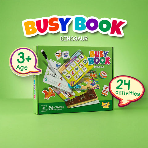 Interactive Dino & Animal Busy Book For Kids