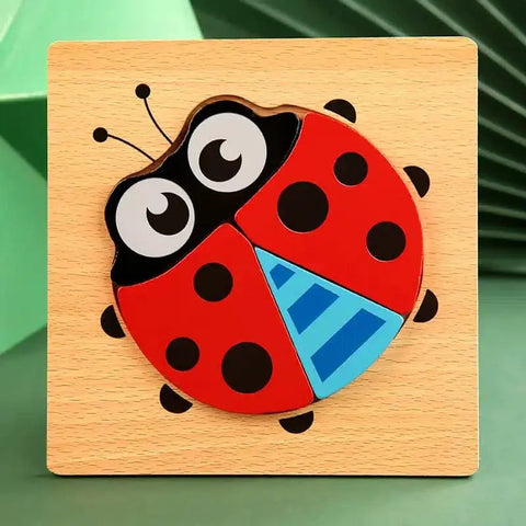Faburo Montessori Wooden Puzzle Set for Toddlers