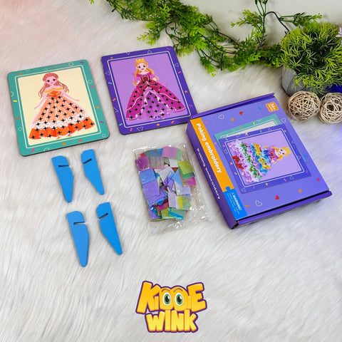 3D DIY Princess Dress Up Poke Art Kit - KiddieWink - Gifts They'll Love
