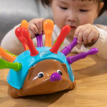 Montessori Hedgehog Colors & Numbers Sorter Toy - KiddieWink - Gifts They'll Love
