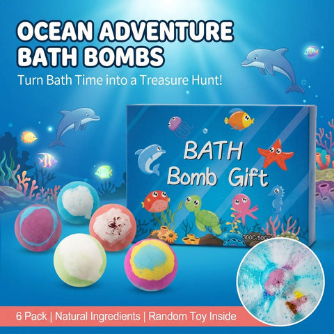 Generic Ocean Themed Bath Bomb Gift Set For Children