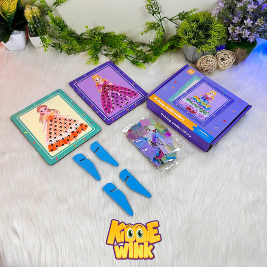 3D DIY Princess Dress Up Poke Art Kit - KiddieWink - Gifts They'll Love