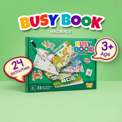 Interactive Dino & Animal Busy Book For Kids