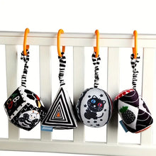 High Contrast Black & White Baby Rattle Toy