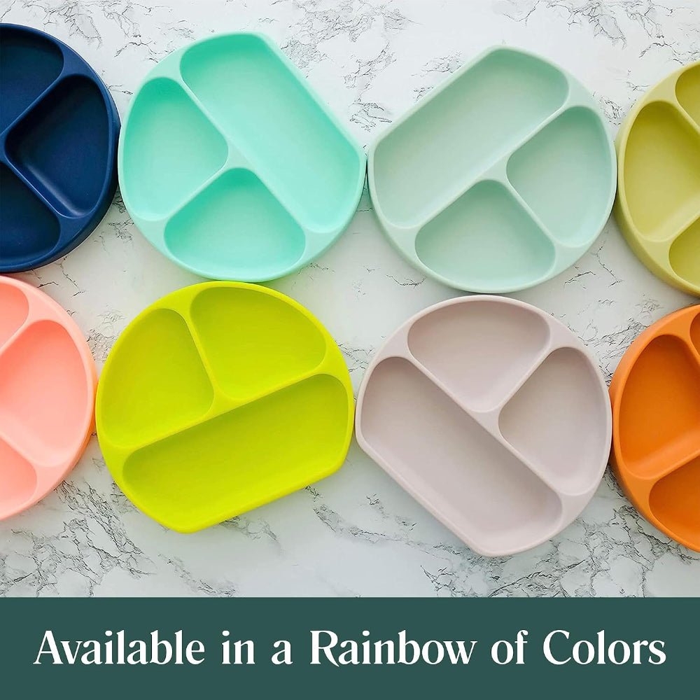 Silicone Suction Plate with Matching Utensils - KiddieWink - Gifts They'll Love