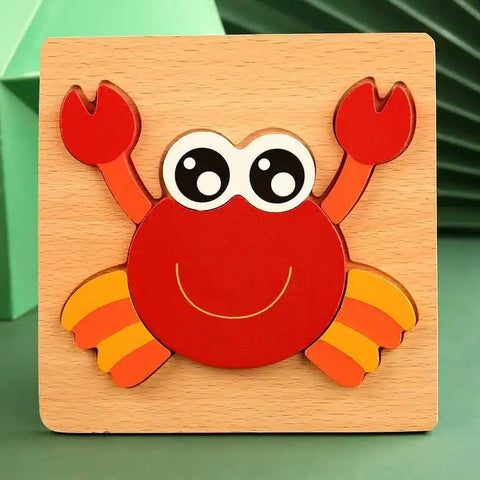 Faburo Montessori Wooden Puzzle Set for Toddlers