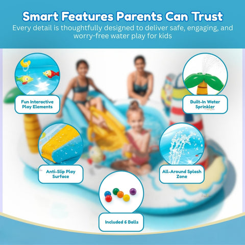 Children's Inflatable Fishing Fun Kiddie Pool