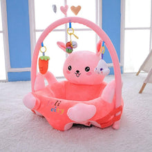 Cute Plush Animal Shape Baby Seat Fitness Rack with Rod