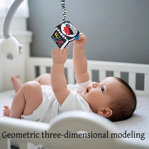 High Contrast Black And White Hanging Rattle Set