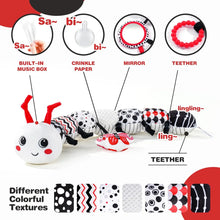 High Contrast Sensory Tummy Time Caterpillar