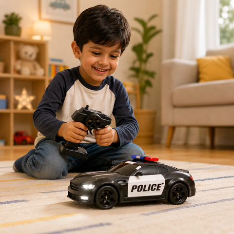 Turbo Patrol Police Drift King 4WD RC Car