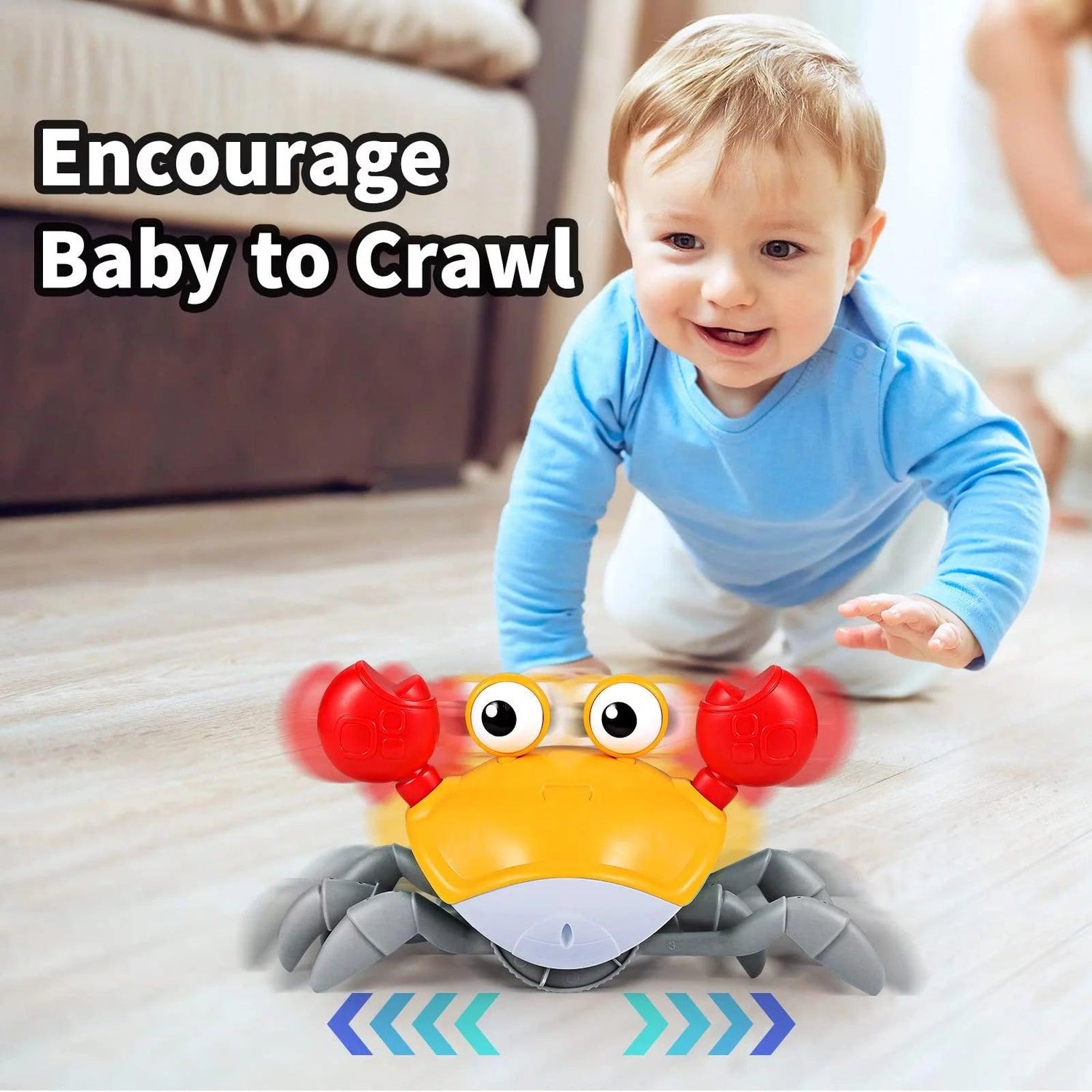 Interactive Musical & Sensor Crawling Crab - KiddieWink - Gifts They'll Love