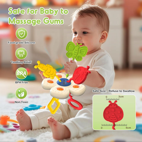 Floral Sensory Pull String Toy