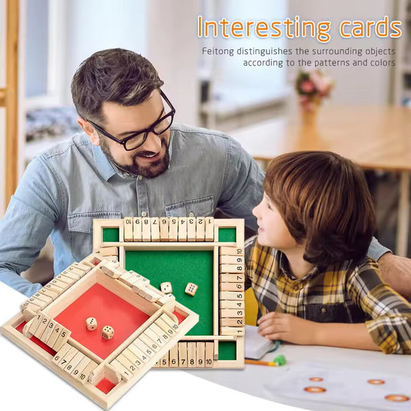 Interactive Wooden Dice Board Game For Kids