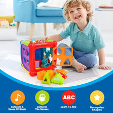 6 Sided Musical Activity Cube Toy For Kids