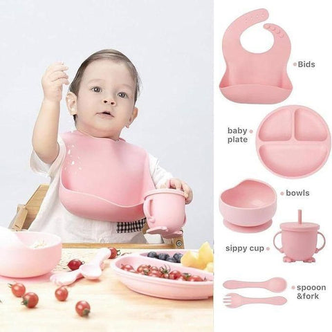 Multi-Piece Silicon Baby Dining Kit