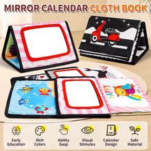 Tummy Time Mirror Sensory Cloth Book For Toddler